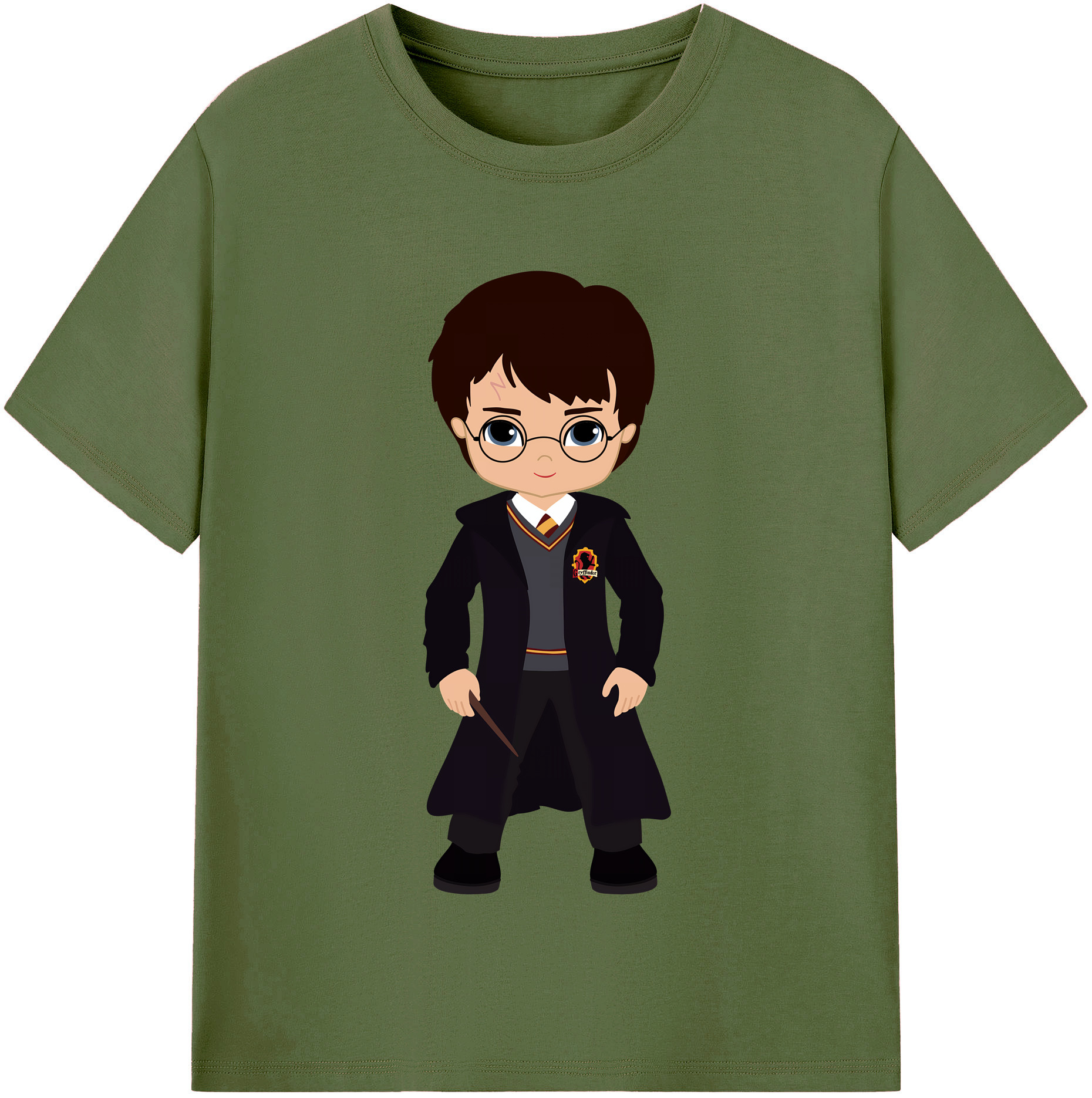 （画像用） Harry Potter ハリー・ポッターシリーズ 綿100％半袖Tシャツ（フロントプリント）